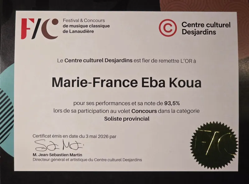 Remise du prix Or à Lanaudière